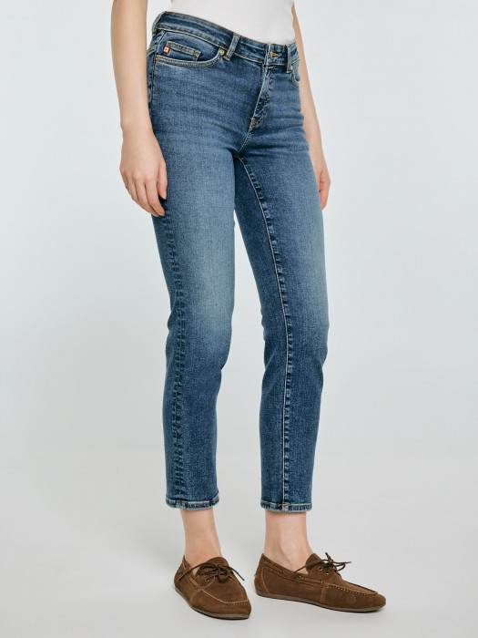 Mid rise skinny džínsy ADELA CROPPED 296